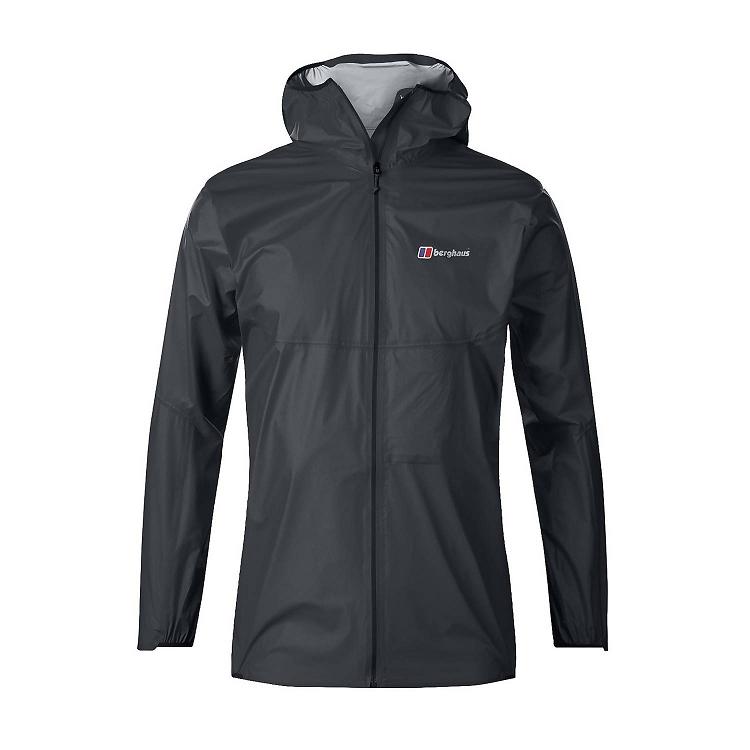 Pánska Nepremokavá Bunda Berghaus Gore Tex Hyper 100 Tmavo Siva Slovensko 7289JPRSN